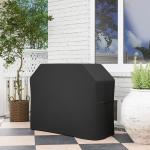 Grillöverdrag med Väderbeständig Yta och UV-skydd för Utomhusgrill Hållbar och Robust Svart Oxford 147 x 61 x 120 cm