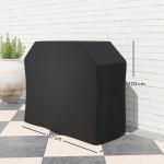 Grillöverdrag med Väderbeständig Yta och UV-skydd för Utomhusgrill Hållbar och Robust Svart Oxford 147 x 61 x 120 cm