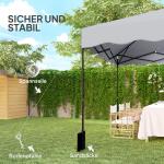 Lusthus Paviljong Pop-Up Partytält Ljusgrå av Polyester och Metall för Camping och Trädgård Vintertätt Tält med Väska 3 x 3 m