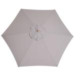 Parasoll Trädgårdsparaply 3-Vånings Solskydd Bambu 180 G/M² Polyester Grå Ø2,5 X 2,3 M
