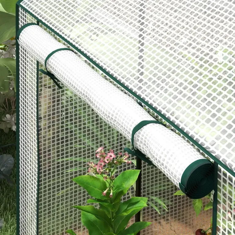 Tunnelväxthus Litet Växthus Vit av PE och Stål 100 x 80 x