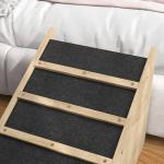 Hundramp Bilramp Svart av Plast för Medelstora Hundar upp till 20 kg Halkskyddad Ramp Lätt och Stabil Konstruktion 90 x 40 x 45 cm