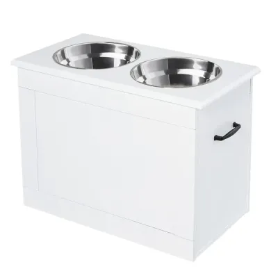 Matbar för Hund med Förvaring Upphöjd 60 x 30 x 41 cm
