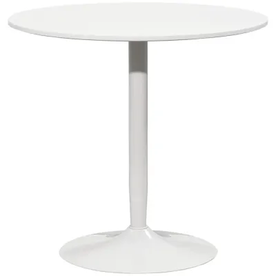 Matbord för 2 Personer med Rund Bordsskiva 80 x 80 x 75 cm