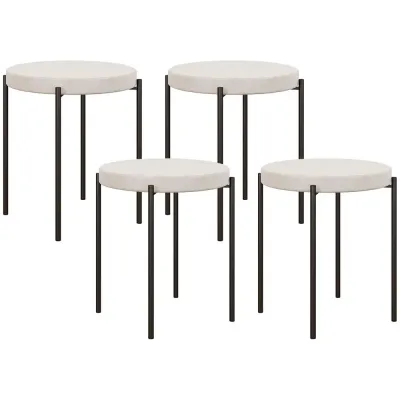 Matsalpallar Köksstolar Grå av Sammetslook och Metall Set