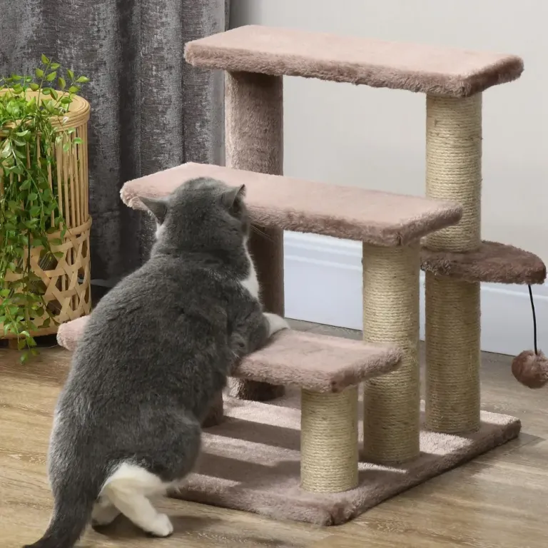 Klösträd för Katter med Koja och Sisalpelare