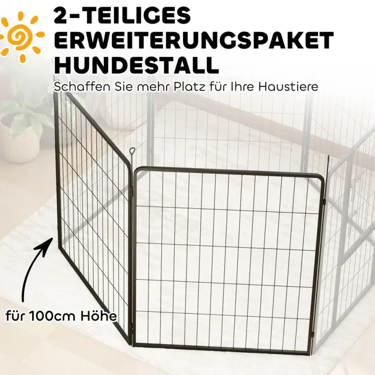 Set 2 st Förlängningspaneler 2 80 x 100 cm