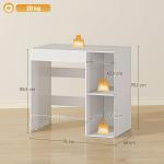 Överskåp Tvättmaskin Platsbesparande Vit Trä för Badrum och Tvättstuga Smart Förvaring över Toalett med Öppna Hyllor Robust Design