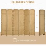 6-panels Rumsavdelare, Vikbar, för Vardagsrum, Sovrum och Hemmakontor, Natur