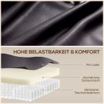 Massagestol Roterbar Mörkbrun Konstläder för Vardagsrum Relaxfåtölj med Värme och Gungfunktion Bekväm Vila och Muskelavslappning