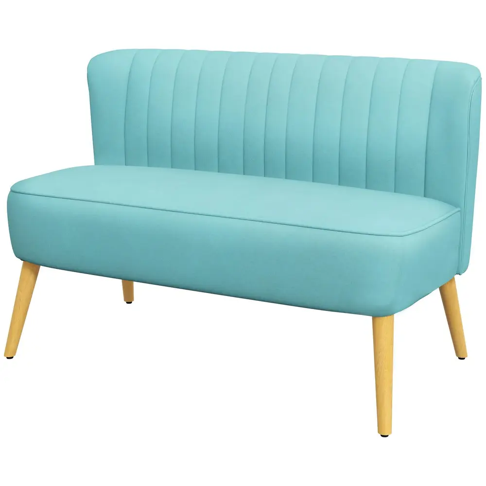 Soffa Loveseat 2-Sits Grön av Tyg 117 x 56,5 x 77 cm