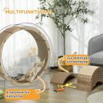 Kattskrapbräda Klösmöbler Brun av Wellpapp för Katter Set om 8 Återvinningsbara Repmattor för Träningshjul 55 x 25,5 x 3 cm