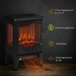 Elektrisk Öppen Spis med Värmare och LED-flameffekt, 1800 W