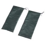 Trädgårdsbord Konstrotting med Parasollhål Sidobord med Inbyggd Viktpåse Väderbeständig Brun 55,5 X 55,5 X 46 Cm