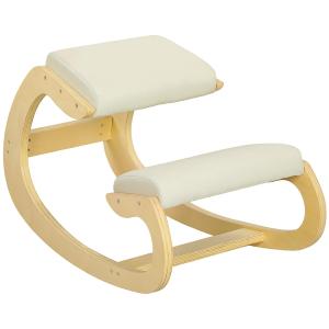 Ergonomisk Gungande Knäpall för Hemmakontor för Förbättrad Hållning, Kräm