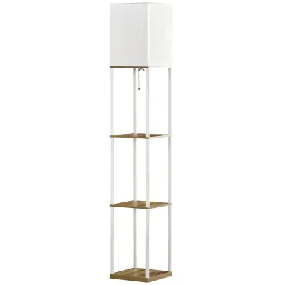 Golvlampa med Hyllor Takstrålkastare 26 x 26 x 159 cm