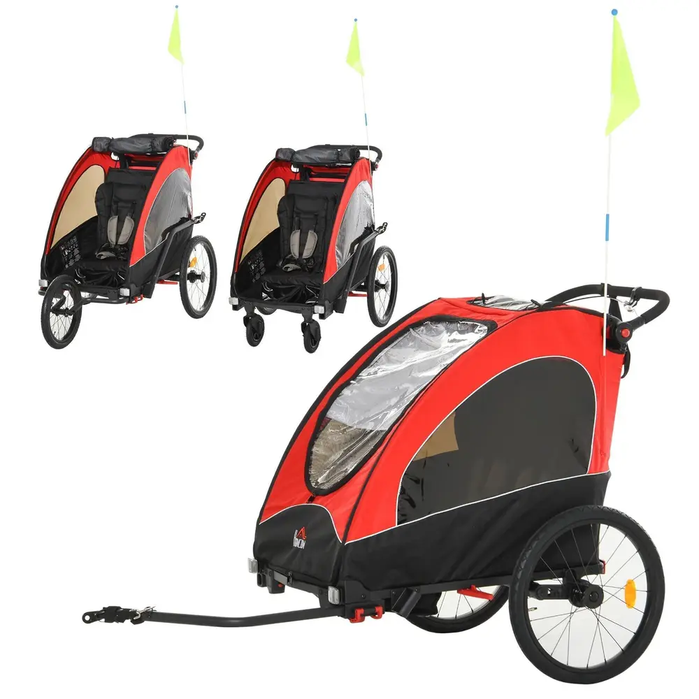 Barnvagn Joggercykelvagn 3 i 1 Aluminium 150 x 85 x 107 Cm