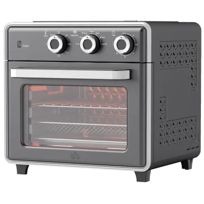 Miniugn Varmluftsfritös Silver av Metall 20 l Ugn, Grå