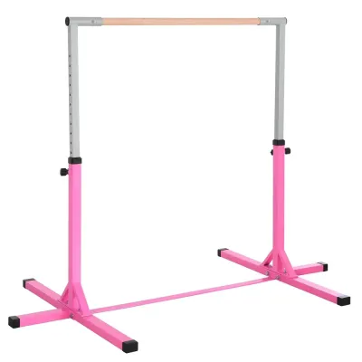 Gymnastikstång för Barn Justerbar 13 Lägen, Rosa