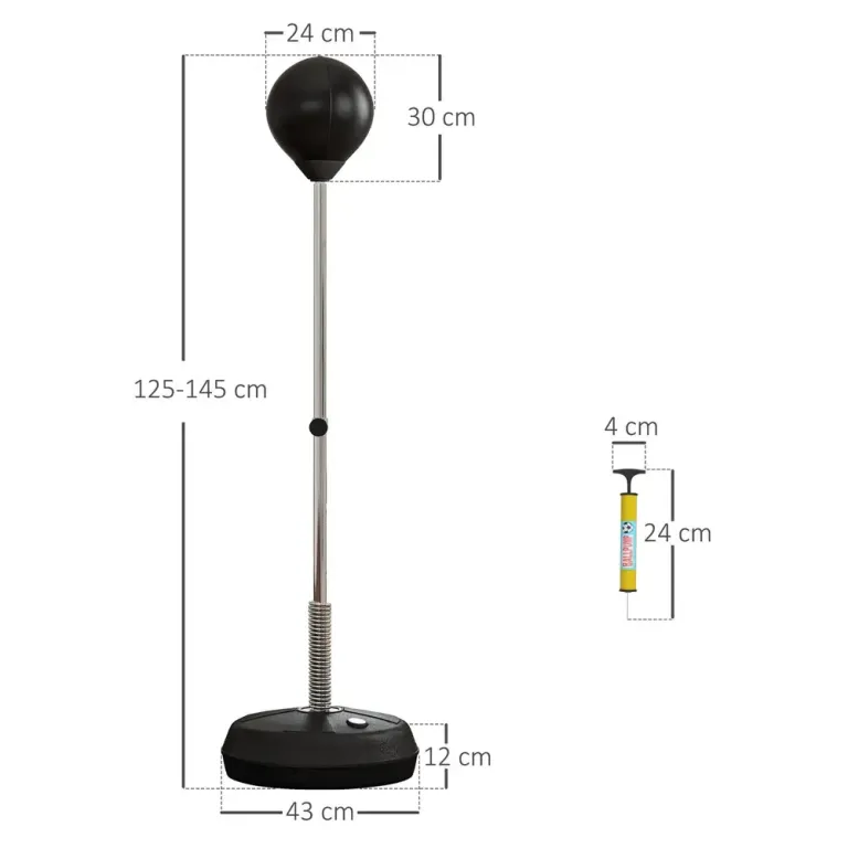 Fribärande Stansboll med Stativ och Handskar