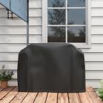 Grillskydd BBQ Överdrag Svart av Oxford Tyg för Gasolgrill Väderbeständigt med Kardborrefästen Skyddande 124 x 61 x 91 cm