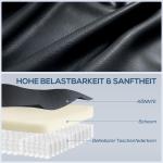 Massagestol med Värme Svart Konstläder för Avkoppling Reclinerfåtölj med Liggläge Robust Konstruktion Maxbelastning 150 kg