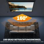 Projektorduk för Hemmabio och Presentationer med Väggmontering Hållbar och Ergonomisk Svart Tyg och Metall 84 tum 171 x 130 cm