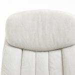 Kontorsstol med Massage-, Värme- och Ergonomisk Funktion, Krämvit, 66 x 67 x 110–118 cm