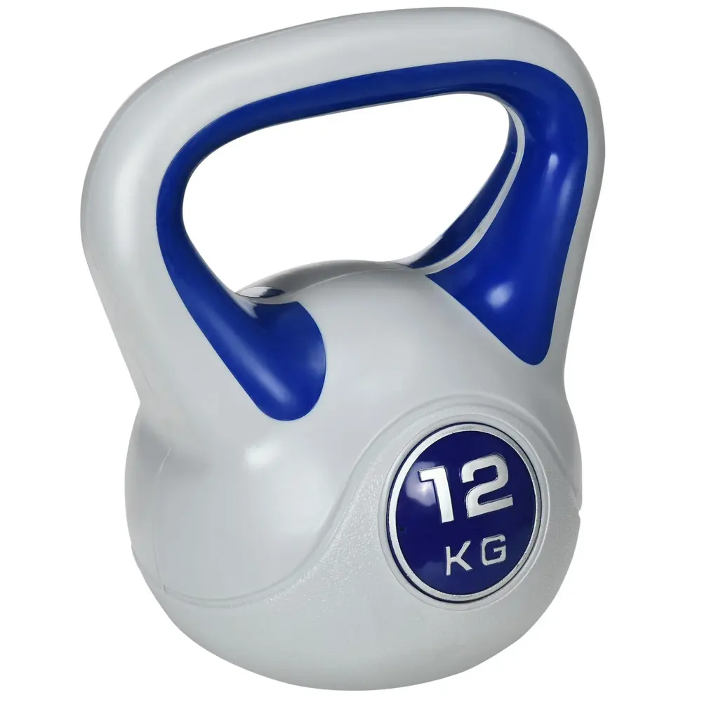 Kettlebell 12 Kg Ergonomisk Träningsvikt för Styrka