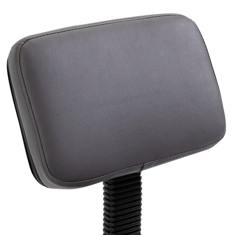Ergonomisk Salongspall med Hjul, Justerbar Höjd, 360° Grå