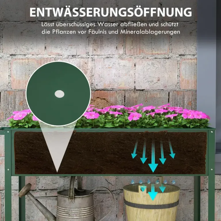 Upphöjd Odlingskrage Planteringslåda med Spaljé Trä