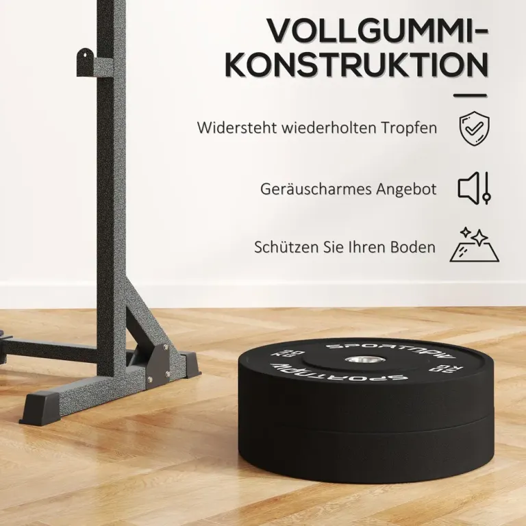 Viktskivor Hantelvikter Svart av Cement och Plast 5 cm