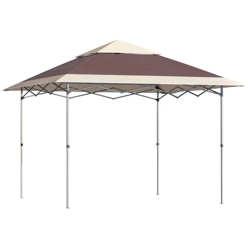 Hopfällbar Pop-Up Paviljong Partytält Enkel 3,6 x 3,6 M