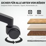 Mesh Kontorsstol med Justerbart Mesh-ryggstöd, Rullande och Lutningsfunktion, Svart
