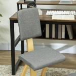 Ergonomisk Knästol, Hälsostol för Hem och Kontor, Meditationsgrå