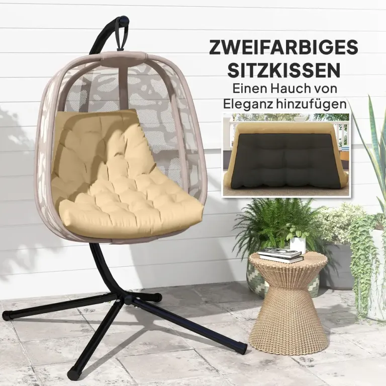 Sittdyna Stolsdyna med Ryggstöd Beige av Tyg 120 x 100 cm