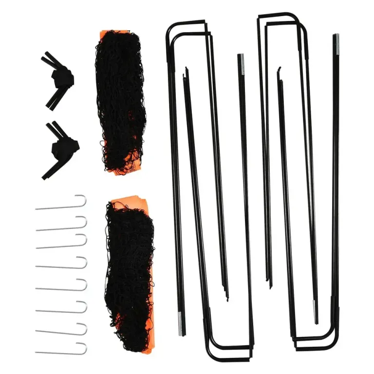 Fotbollsmål Minimål Orange av Metall 183 x 90 x 90 cm