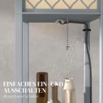 Golvlampa med Hylla Modern Ljusgrå MDF för Vardagsrum Kompakt Design med 3 Fack Förvaring och Belysning