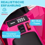 Elektrisk Barnfyrhjuling, Växlar Framåt och Bakåt, 18–36 Månader, Rosa, 2,5 km/h