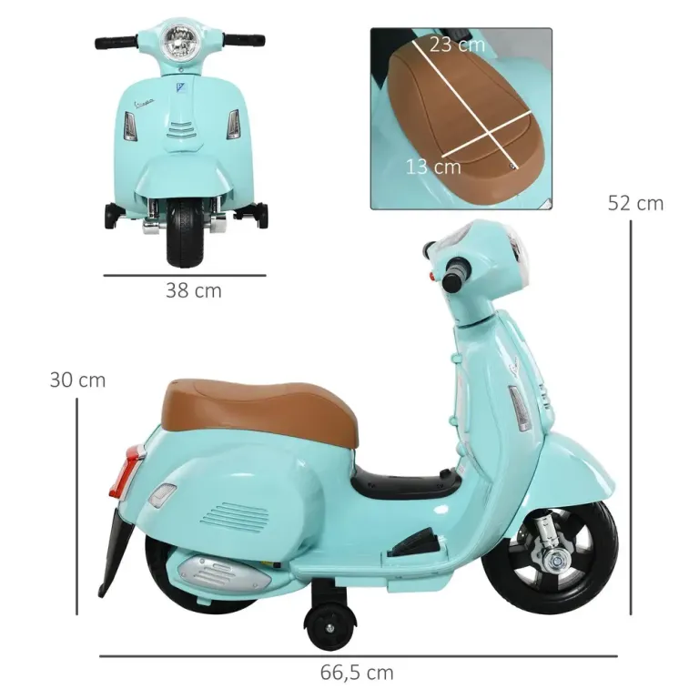 Elektrisk Skotermotorcykel för Barn Klassisk Design