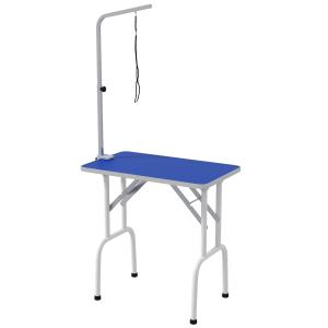 Husdjursvårdsbord för Frisör, Borstning och Tvätt, Metall, Blå