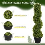 Konstgjord Växt Eukalyptus Spiralformad Grön av Plast för Hem och Trädgård Stora Dekorativa Växter i Kruka Höjd 90 cm