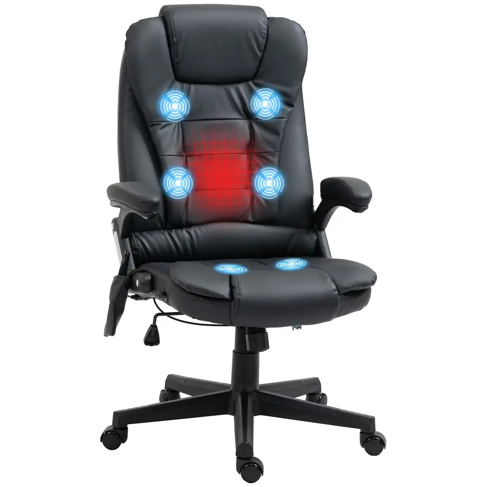 Massagekontorsstol 6-punkts 70 x 70 x 111–121 Cm