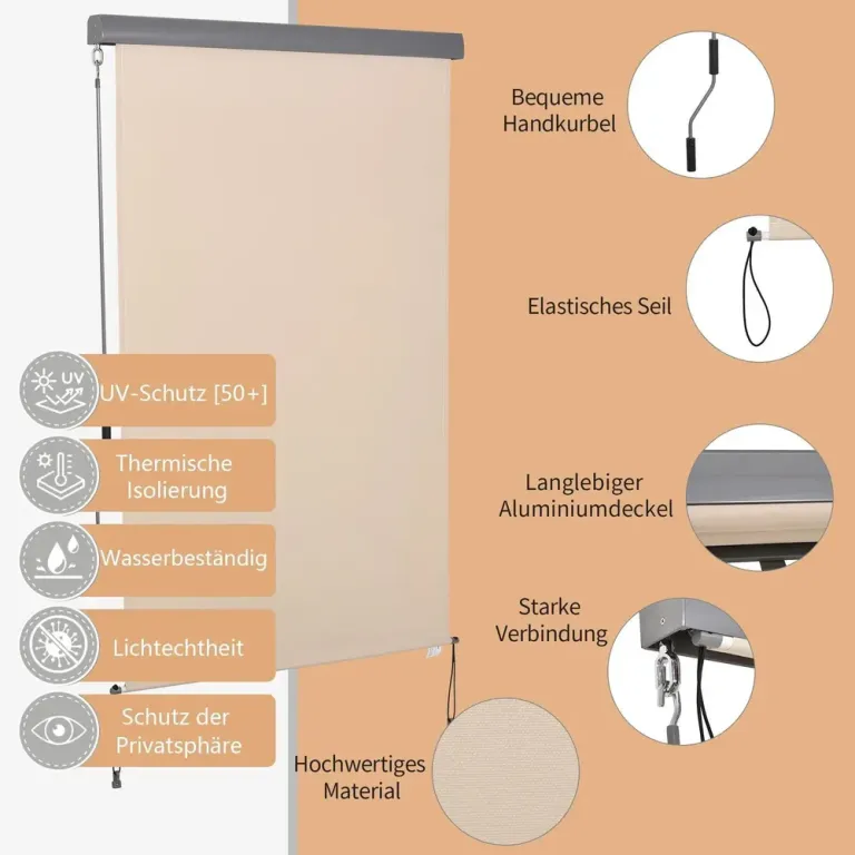 Vertikalmarkis 200 x 120 cm, Cremevit