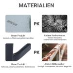 Fyrkantigt Trädgårdsbord med Glasskiva Väderbeständigt Matbord Stabil Metallram Svart 68,5 X 68,5 Cm
