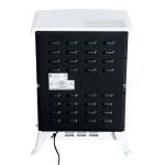 Elektrisk Kamin med LED-Eld Fristående Värmare 2 Effektlägen Mysig Stämning utan Rök Vit 41,5 X 28 X 54,8 Cm 950/1850 W