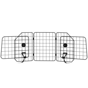 Hundgaller Bilgaller Svart av Stål för Hundar Justerbart 93-150 cm Universal Bålgaller Separationsgaller