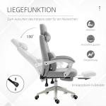 Kontorsstol Spelstol Ergonomisk Polyester Skum och Flerskiktsbräda 62 X 68 X 117-127 Cm