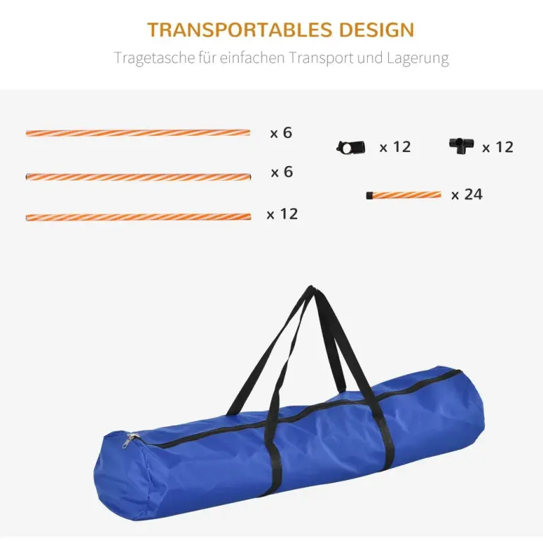 Agility Träningsset Hundsport Orange av Plast för Hundar