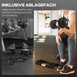 Justerbar Hantel med Viktlägen och Förvaringsställ för Styrketräning Ergonomisk och Hållbar Svart Stål och Plast 7, 13, 18 och 24 kg